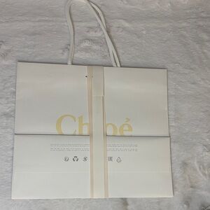 Chloe White Shopping Bag